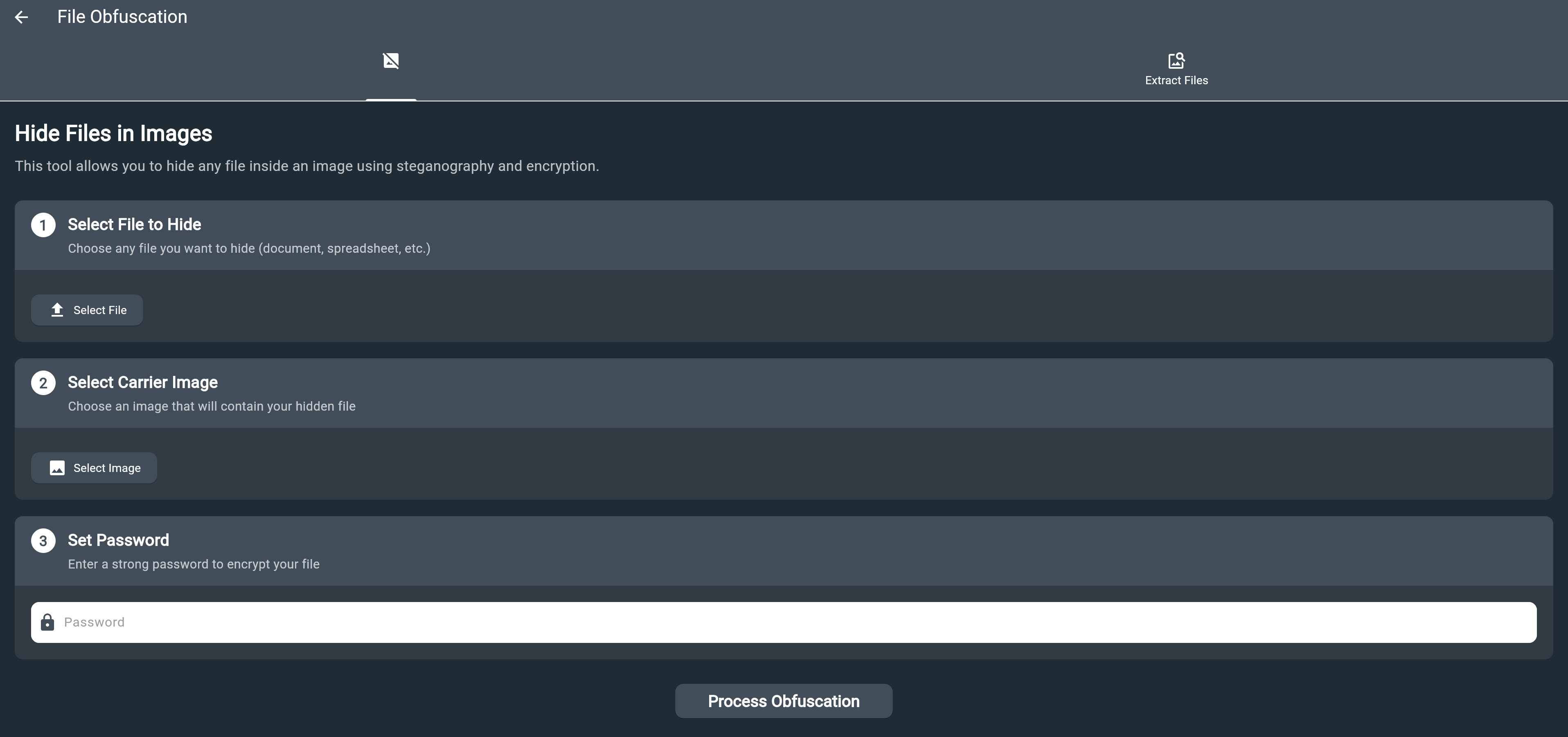File Obfuscator User Manual